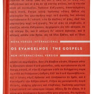 Os evangelhos, ediç̧ã̃o Bilíngue, Portuguê̂s/Inglê̂s, NVI/niv, Com palavras de Jesus em Azul, Capa dura
