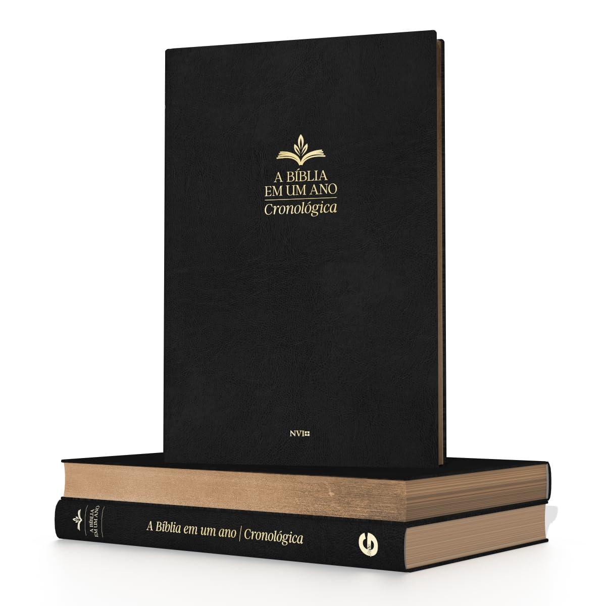 A Bíblia em um Ano – Cronológica – NVI – Capa Luxo Preta A Bíblia em um Ano – Cronológica – NVI – Capa Luxo Preta